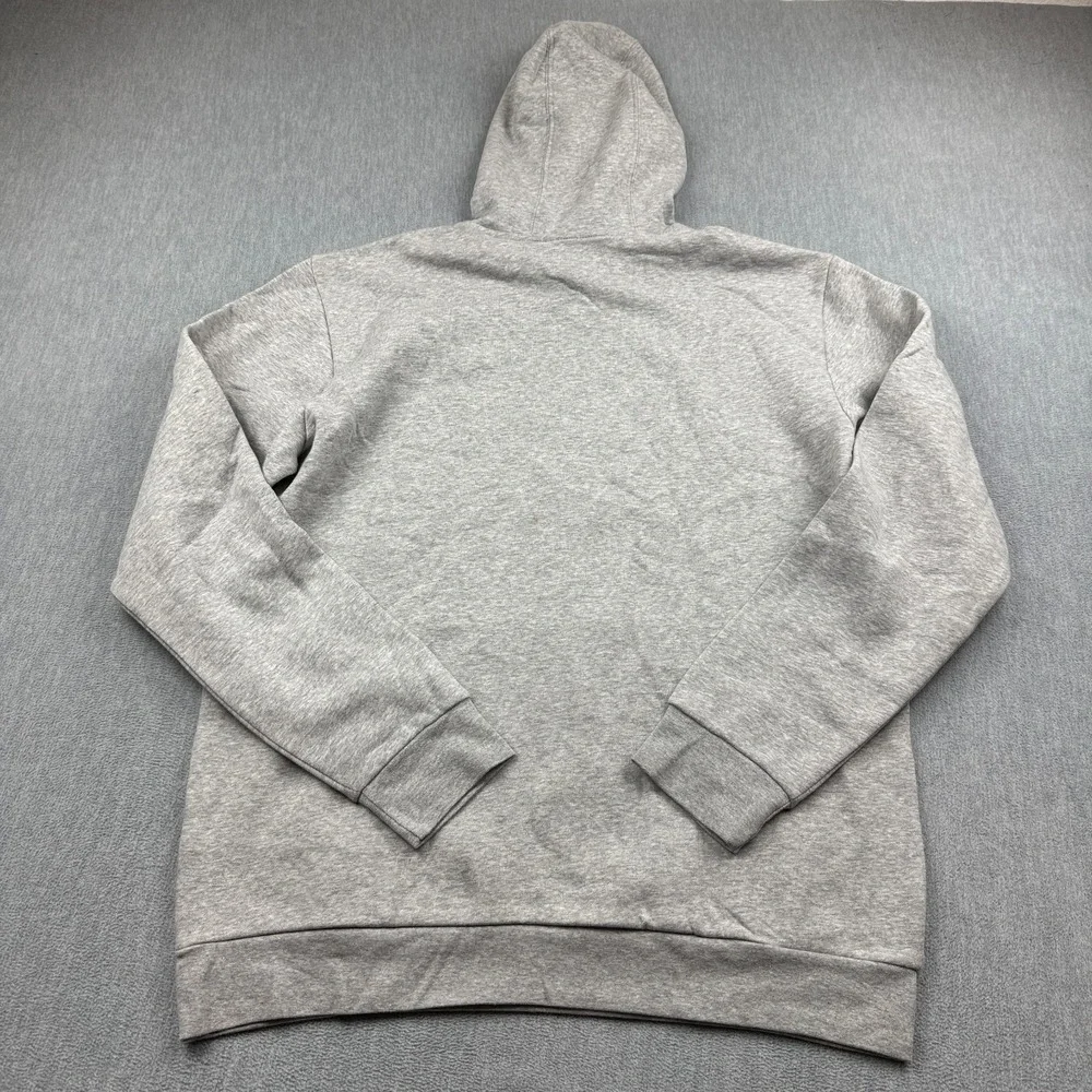 Adidas Sweater Men Large Gray  Liquid Foil Badge Sport Graphic Hoodie Jacket NWT